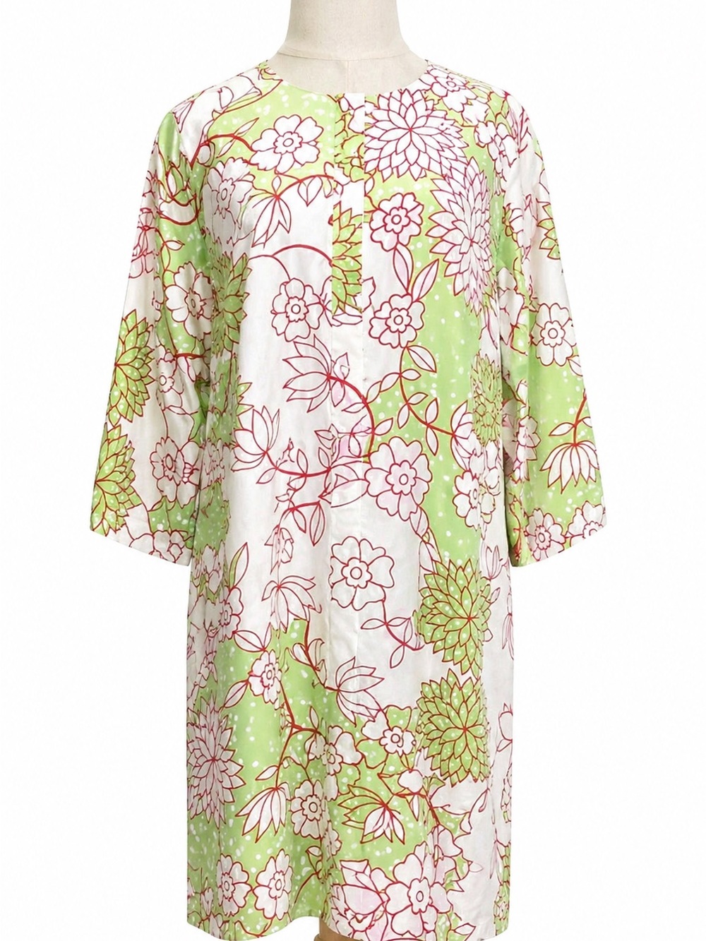 Diane von Furstenberg 100% Silk Floral Shift Dress — Julieta — Size 10